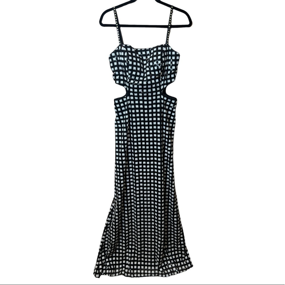 Camille La Vie Sequin Black & White Dress Size 8